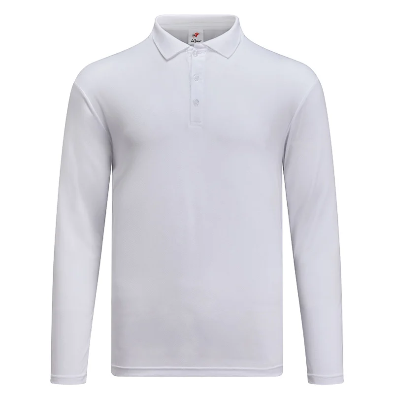 Microfiber Polo - Long Sleeve 160gsm Mini Eyelet (M24) - Image 9