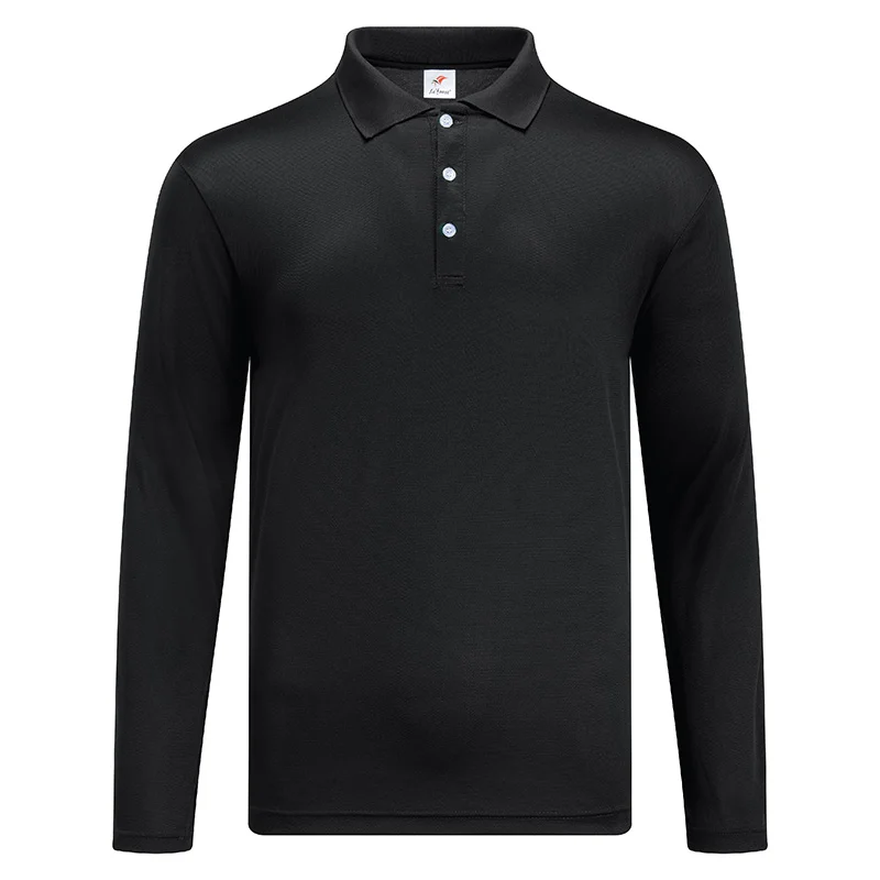Microfiber Polo - Long Sleeve 160gsm Mini Eyelet (M24) - Image 8
