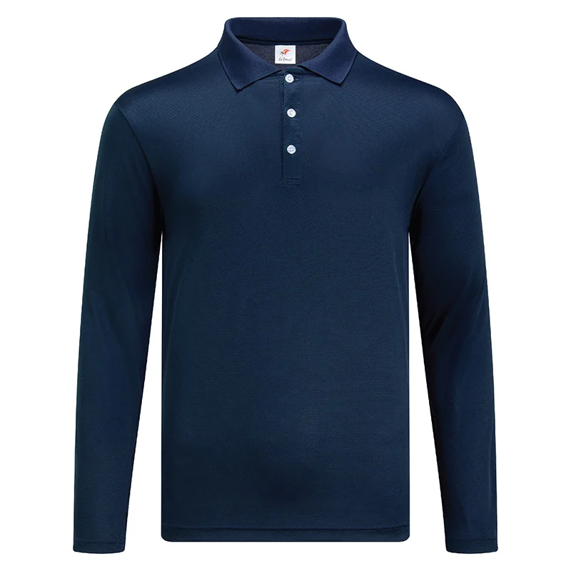Microfiber Polo - Long Sleeve 160gsm Mini Eyelet (M24) - Image 7