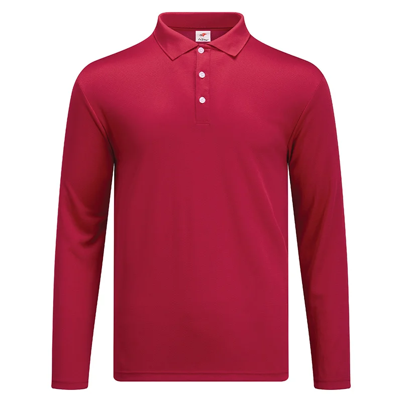 Microfiber Polo - Long Sleeve 160gsm Mini Eyelet (M24) - Image 6