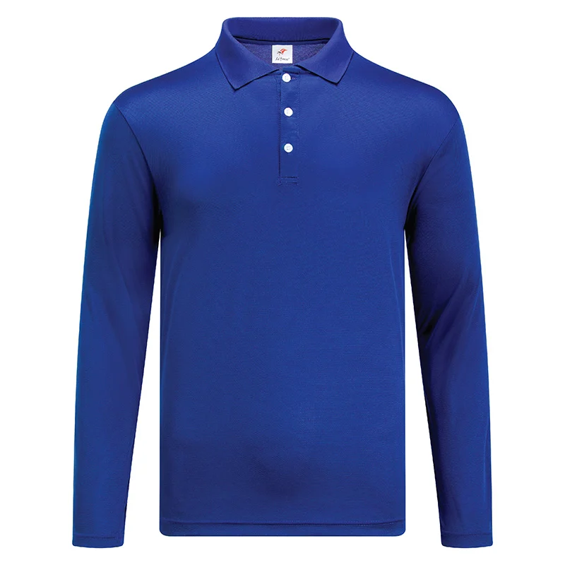 Microfiber Polo - Long Sleeve 160gsm Mini Eyelet (M24) - Image 3