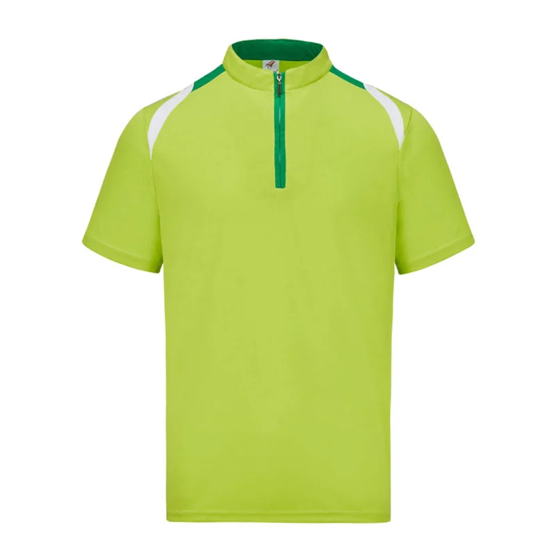 Microfiber Mock Neck with Zip Polo – 160gsm Mini Eyelet (M34) - Image 4
