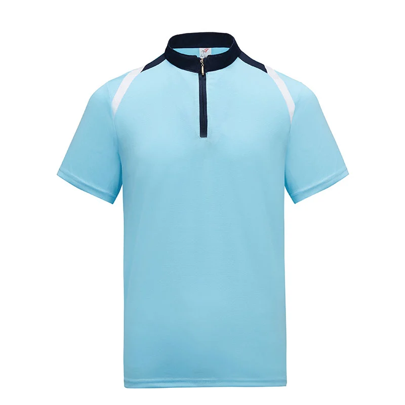 Microfiber Mock Neck with Zip Polo – 160gsm Mini Eyelet (M34) - Image 3
