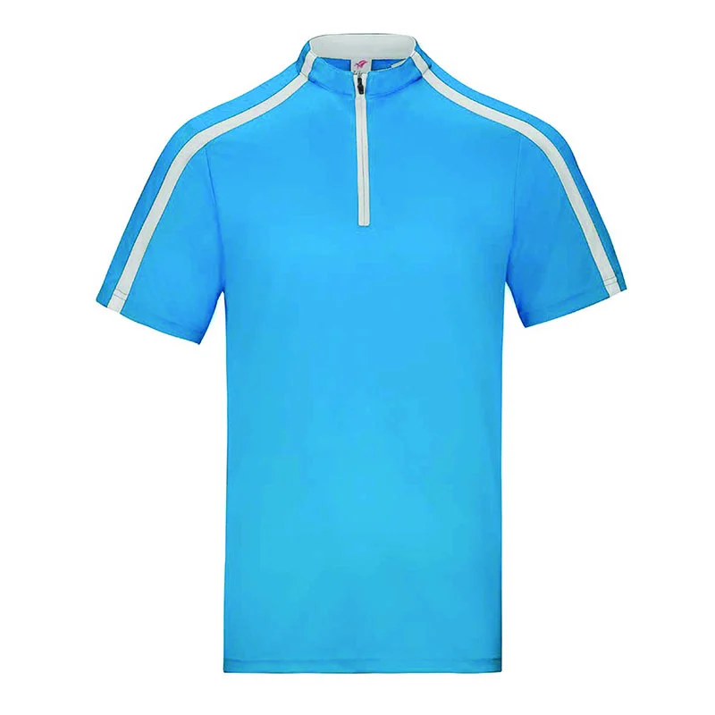 Microfiber Mock Neck with Zip Polo – 160gsm Mini Eyelet (M36) - Image 3