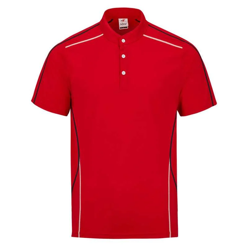 Microfiber Mandarin Collar Polo – 160gsm Mini Eyelet (M42) - Image 5