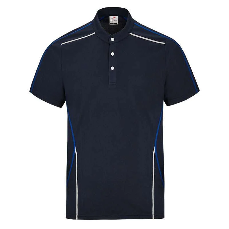 Microfiber Mandarin Collar Polo – 160gsm Mini Eyelet (M42) - Image 6