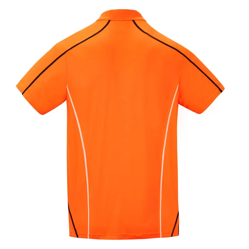 Microfiber Mandarin Collar Polo – 160gsm Mini Eyelet (M42) - Image 3