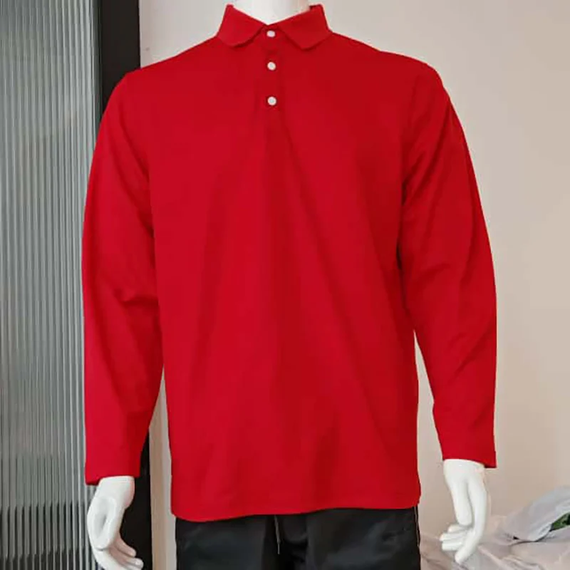 LUXEBLEND Hybrid Long Sleeve Polo - 215gsm (MH03) - Image 6