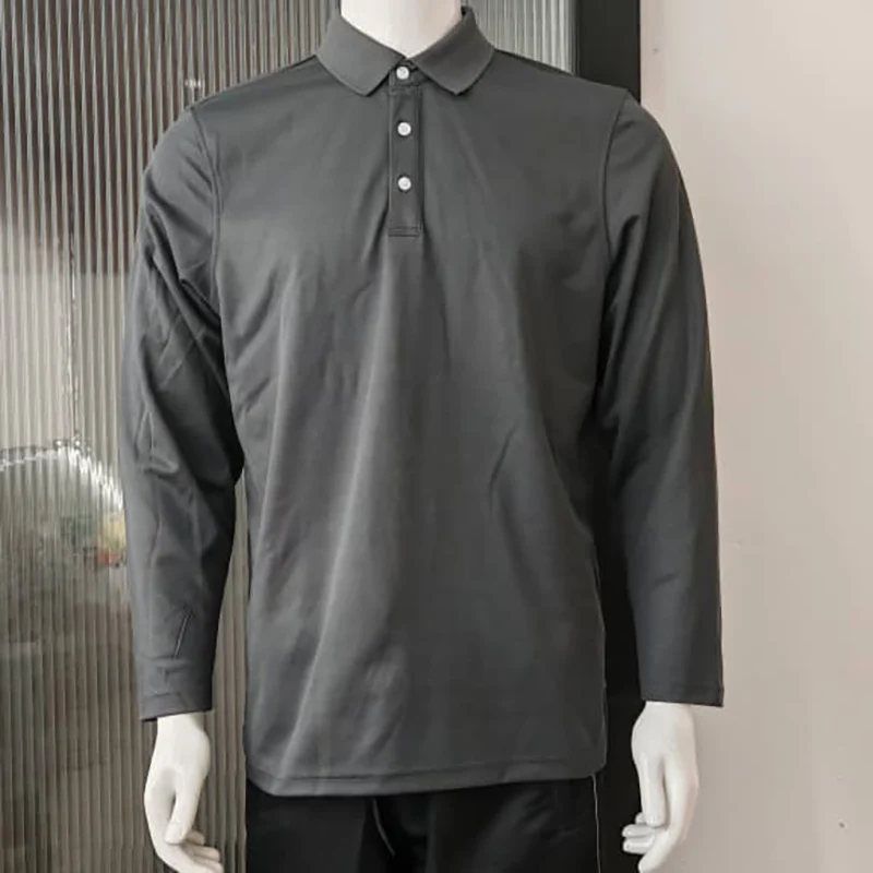LUXEBLEND Hybrid Long Sleeve Polo - 215gsm (MH03) - Image 2