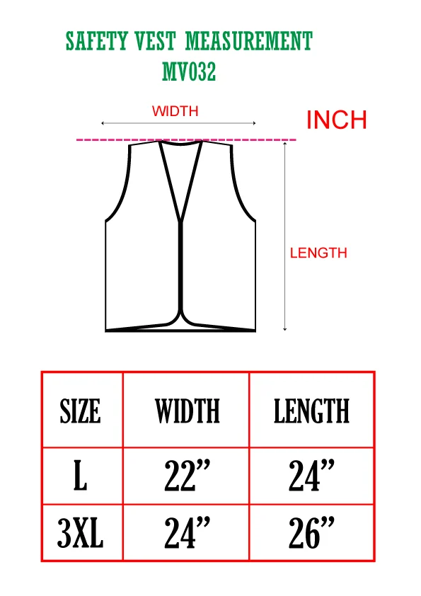 Safety Vest with Pocket (MV032) - Image 2