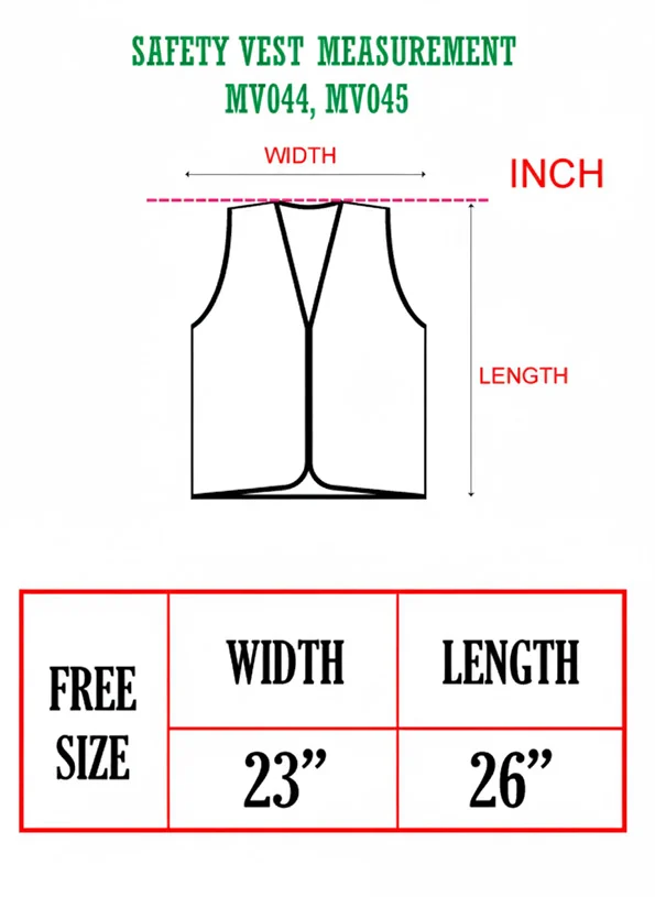 Safety Vest with Pocket (MV045) - Image 2