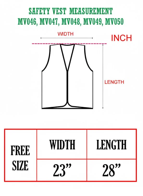 Safety Vest with Netting & Pocket (MV046) - Image 2