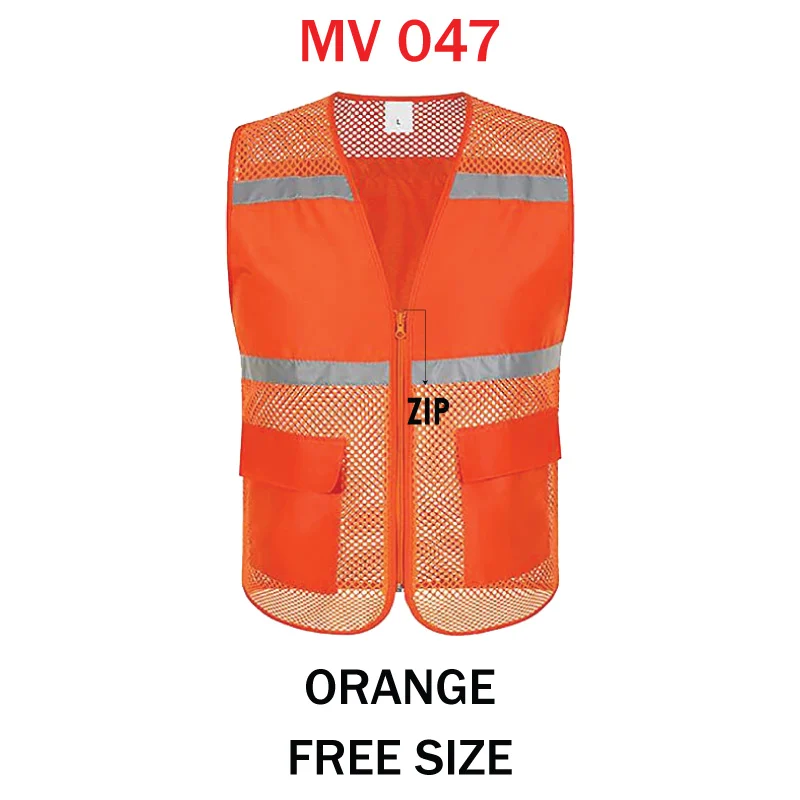 Safety Vest with Netting & Pocket (MV046) - Image 6