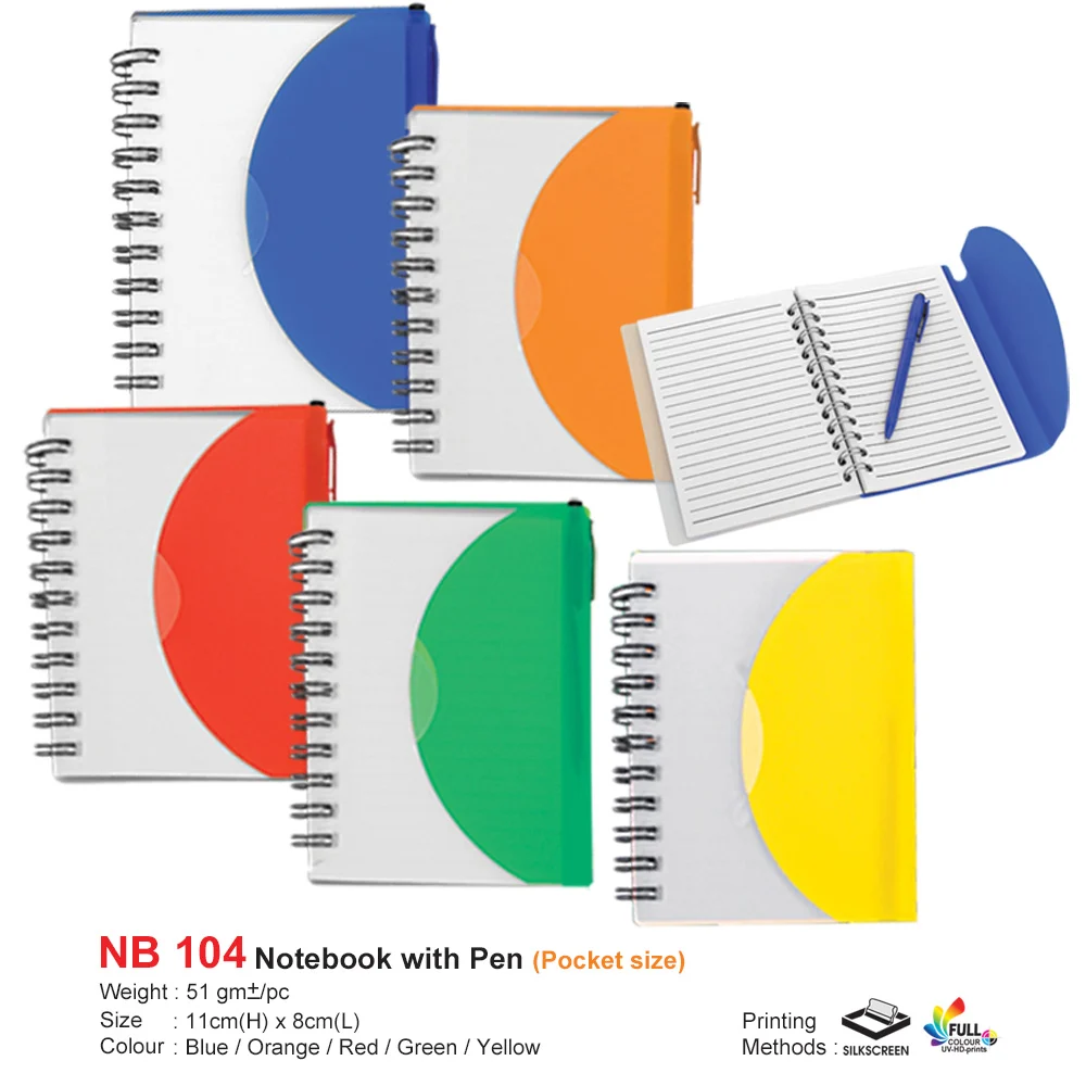 Pocket Notebook with Pen (NB104)