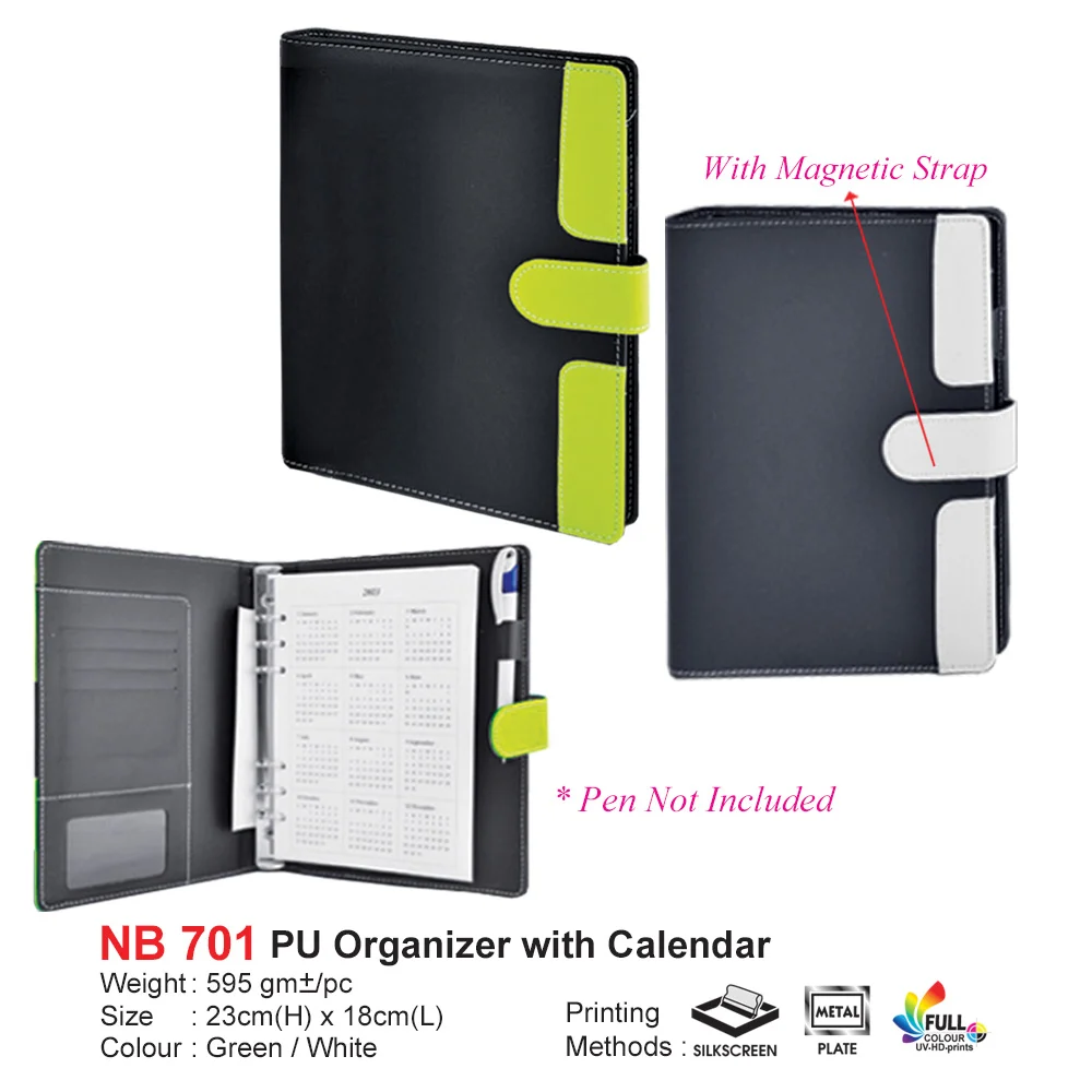 PU Organizer with Calender (NB701)