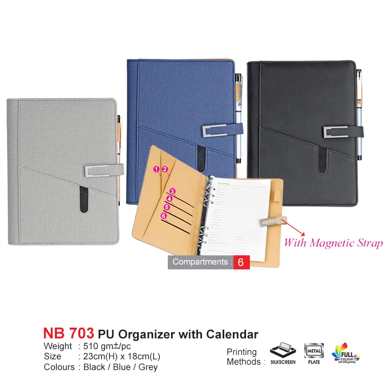 PU Organizer with Calender (NB703)
