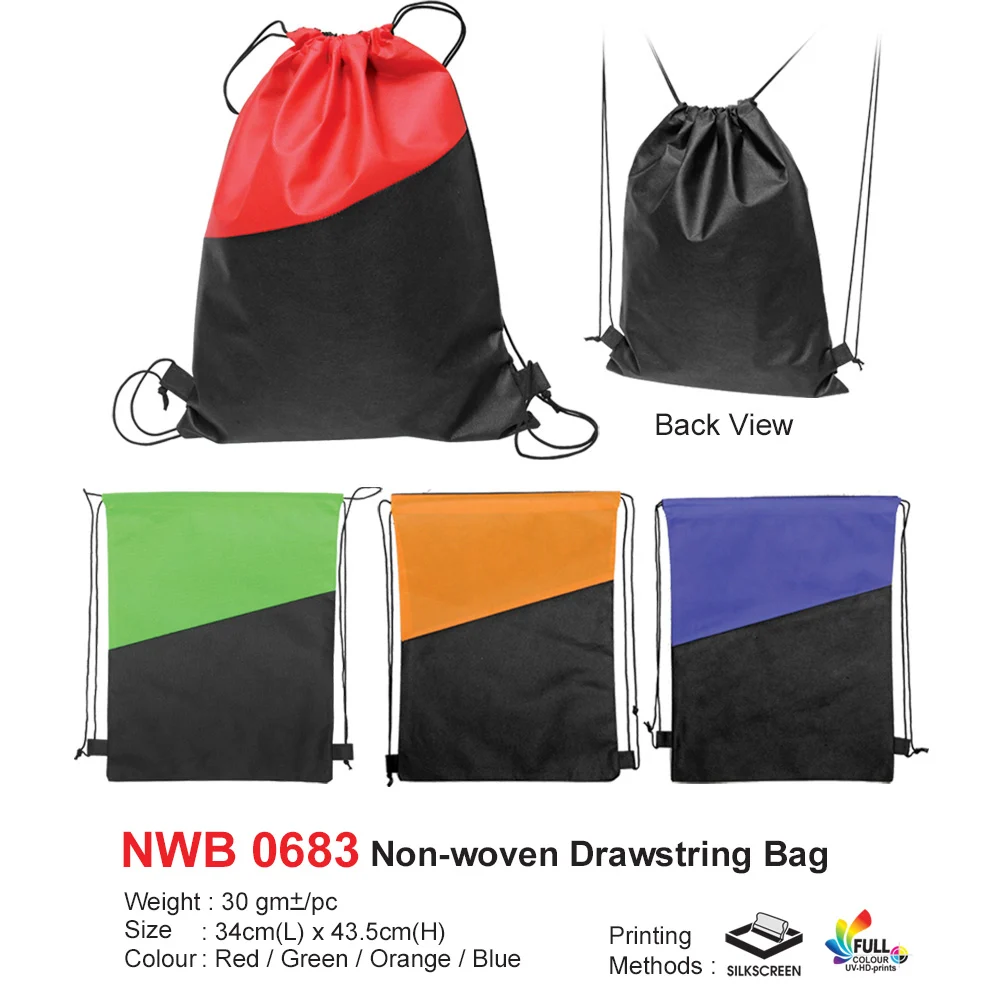 Non-woven Drawstring Bag (NWB0683) - 34 x 43.5 cm