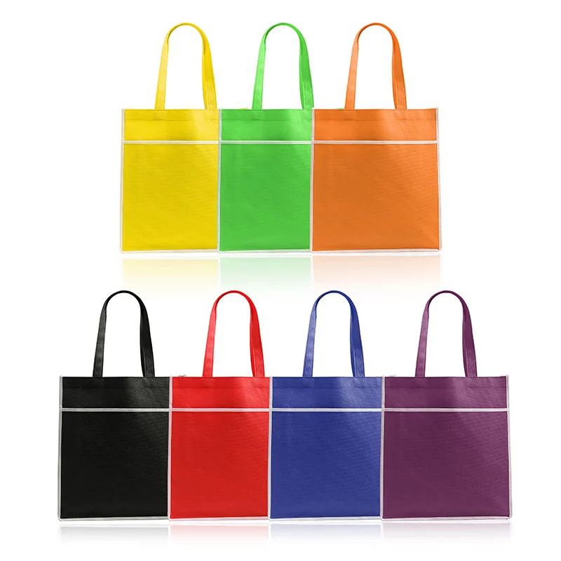 A3 size Non-Woven Bag with Pocket (NWB139) - 33 x 35.5 x 10 cm