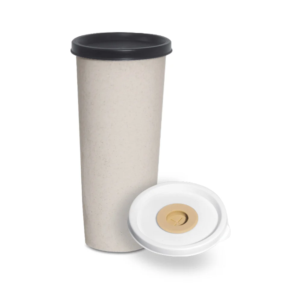 Organic Wheat Fiber Mug with Straw 500ml (OPM9349) - Image 5