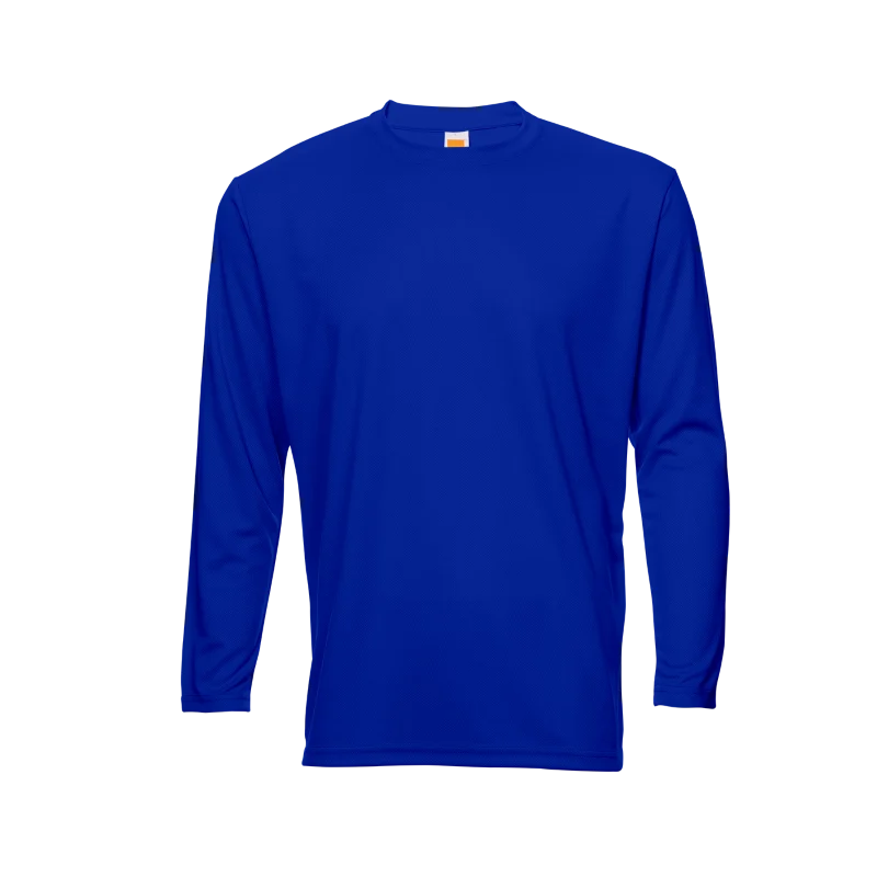Long Sleeve Quick Dry T-shirt - 160gsm Eyelet (QD54) - Image 50