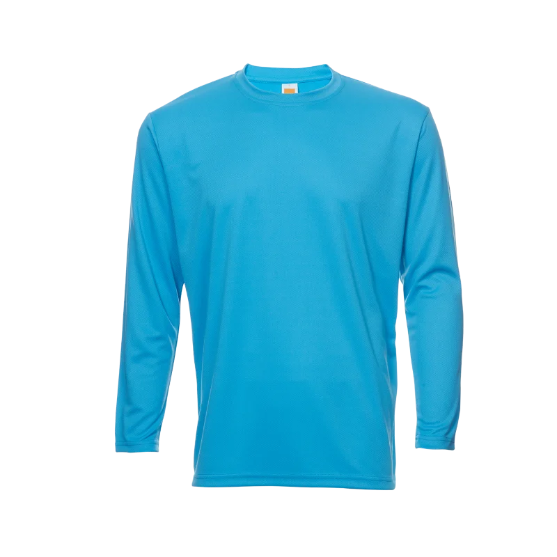Long Sleeve Quick Dry T-shirt - 160gsm Eyelet (QD54) - Image 43