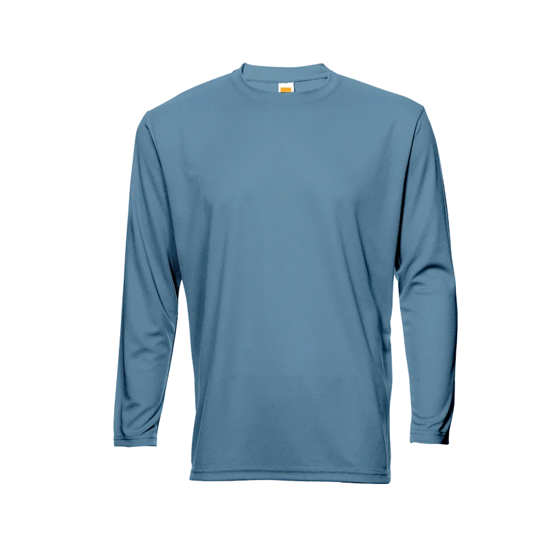 Long Sleeve Quick Dry T-shirt - 160gsm Eyelet (QD54) - Image 25