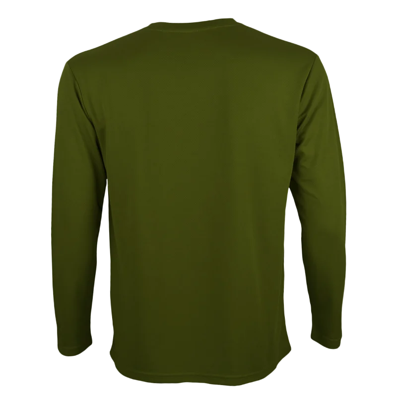 Long Sleeve Quick Dry T-shirt - 160gsm Eyelet (QD54) - Image 40