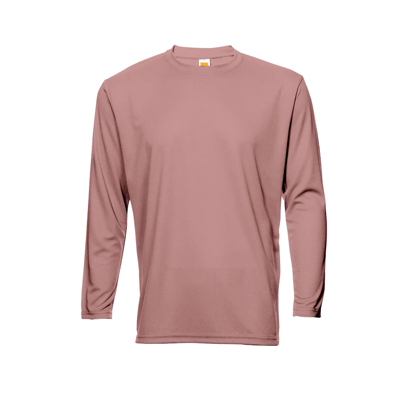 Long Sleeve Quick Dry T-shirt - 160gsm Eyelet (QD54) - Image 23