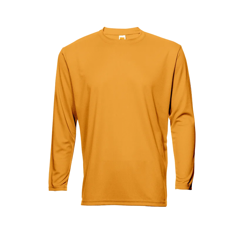 Long Sleeve Quick Dry T-shirt - 160gsm Eyelet (QD54) - Image 19