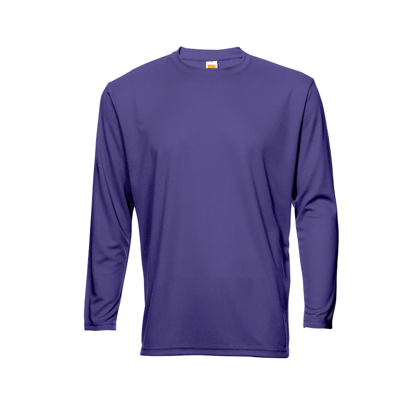 Long Sleeve Quick Dry T-shirt - 160gsm Eyelet (QD54) - Image 15