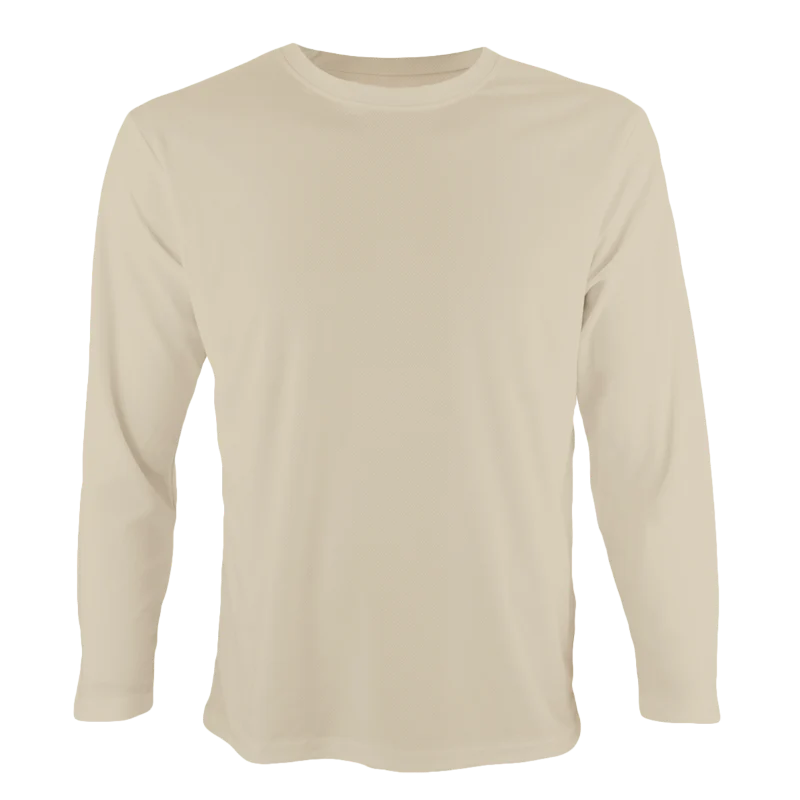 Long Sleeve Quick Dry T-shirt - 160gsm Eyelet (QD54) - Image 33