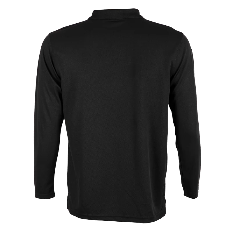 Long Sleeve Quick Dry Polo - 160gsm Eyelet (QD67) - Image 31