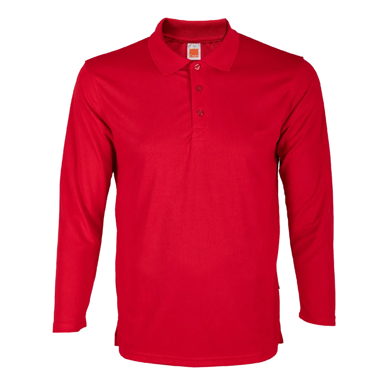 Long Sleeve Quick Dry Polo - 160gsm Eyelet (QD67) - Image 28