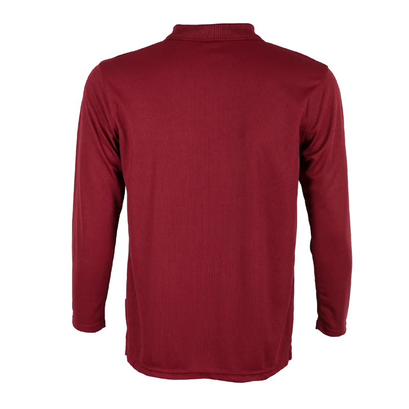 Long Sleeve Quick Dry Polo - 160gsm Eyelet (QD67) - Image 27