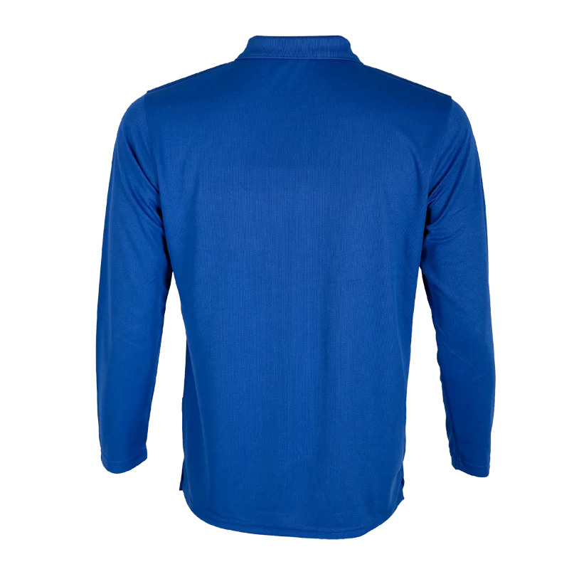 Long Sleeve Quick Dry Polo - 160gsm Eyelet (QD67) - Image 25