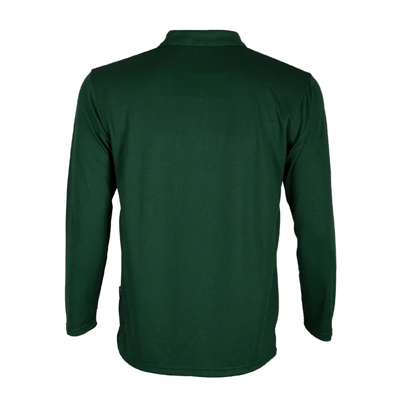 Long Sleeve Quick Dry Polo - 160gsm Eyelet (QD67) - Image 23
