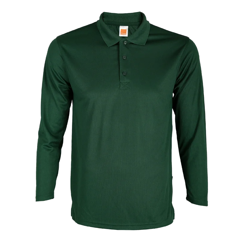 Long Sleeve Quick Dry Polo - 160gsm Eyelet (QD67) - Image 22