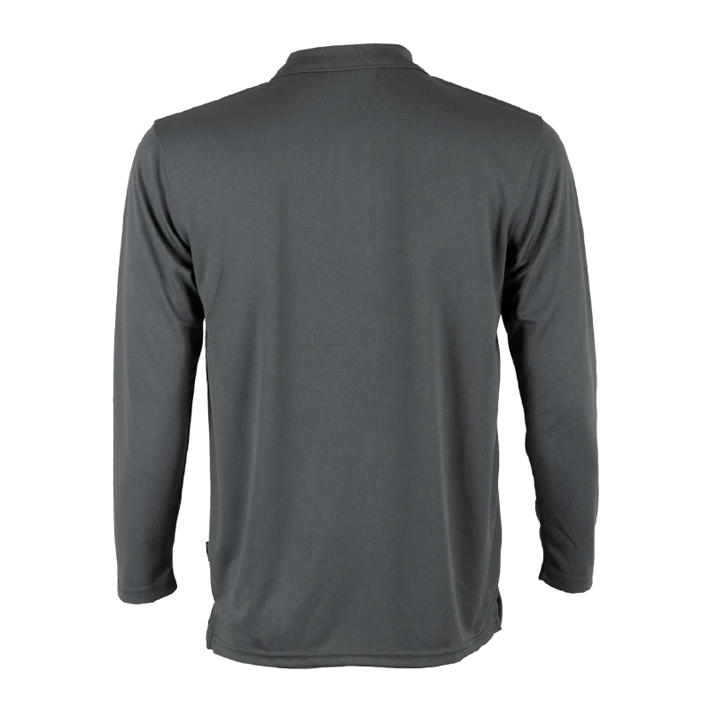 Long Sleeve Quick Dry Polo - 160gsm Eyelet (QD67) - Image 21