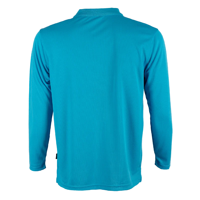 Long Sleeve Quick Dry Polo - 160gsm Eyelet (QD67) - Image 19