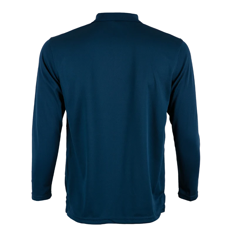 Long Sleeve Quick Dry Polo - 160gsm Eyelet (QD67) - Image 17