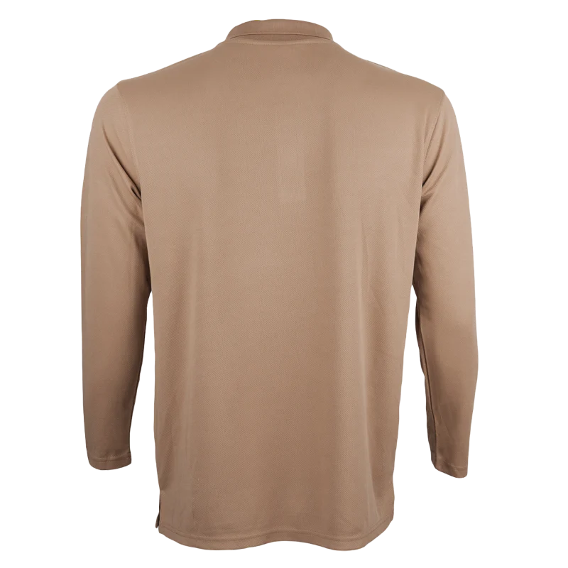 Long Sleeve Quick Dry Polo - 160gsm Eyelet (QD67) - Image 11