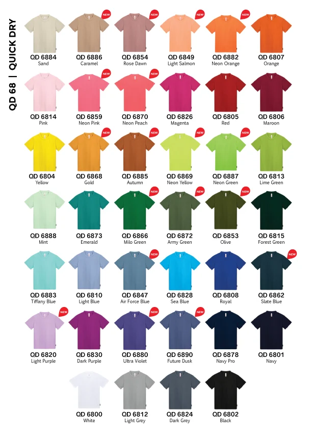 Kids Quick Dry T-shirt – 160gsm Eyelet (QD68) - Image 2