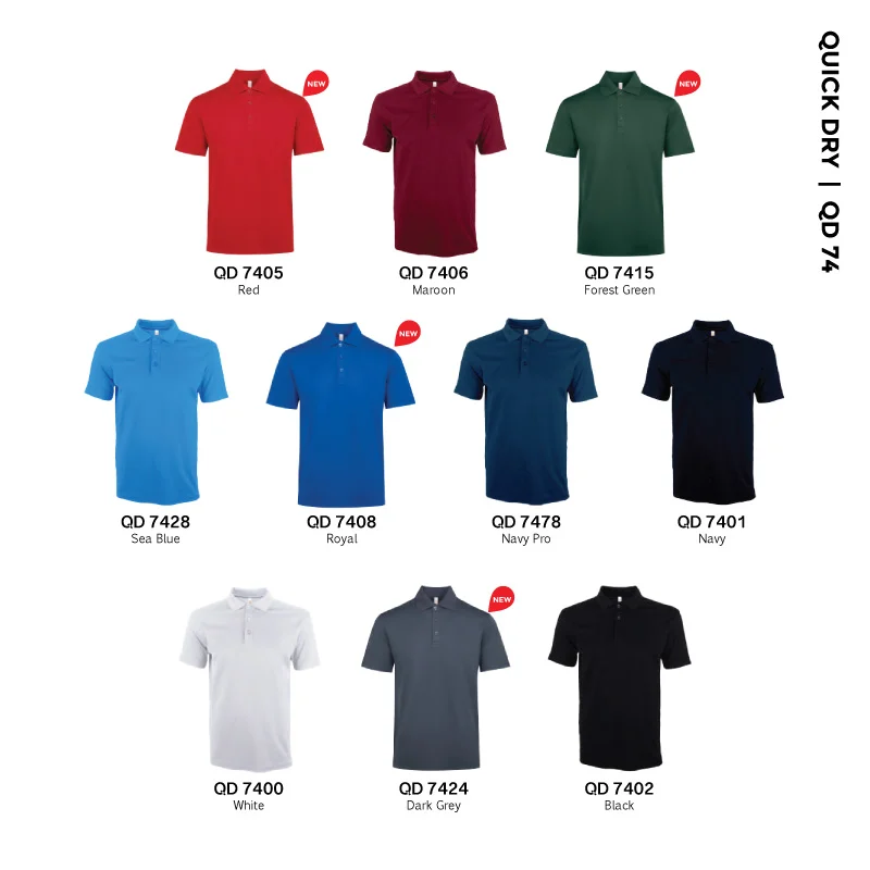 Cotton Microfiber Polo - 200gsm (QD74) - Image 2
