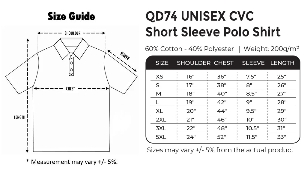 Cotton Microfiber Polo - 200gsm (QD74) - Image 3