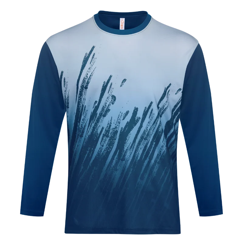Quick Dry Sublimation Long Sleeve Tee - 150gsm Mini Eyelet (QD83) - Image 2