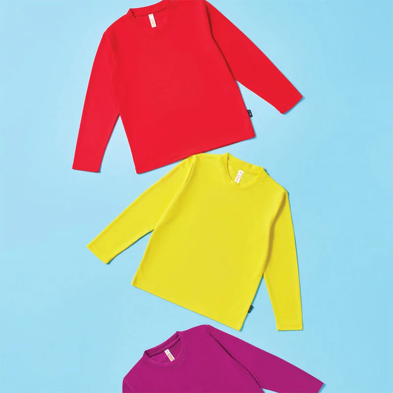 Kids Quick Dry Long Sleeve T-shirt – 160gsm Eyelet (QD88)
