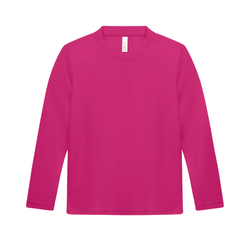 Kids Quick Dry Long Sleeve T-shirt – 160gsm Eyelet (QD88) - Image 9