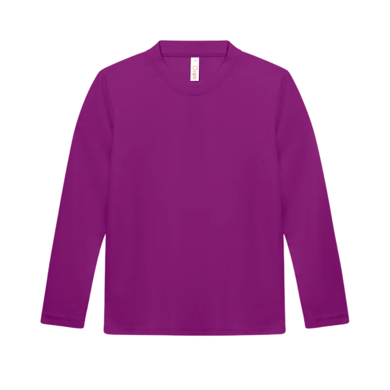 Kids Quick Dry Long Sleeve T-shirt – 160gsm Eyelet (QD88) - Image 7