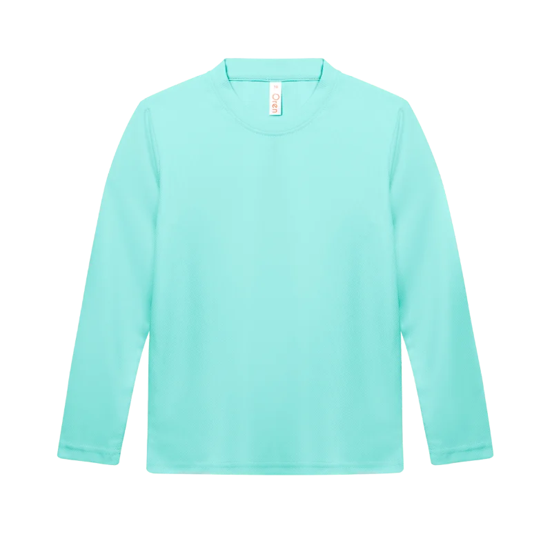 Kids Quick Dry Long Sleeve T-shirt – 160gsm Eyelet (QD88) - Image 3