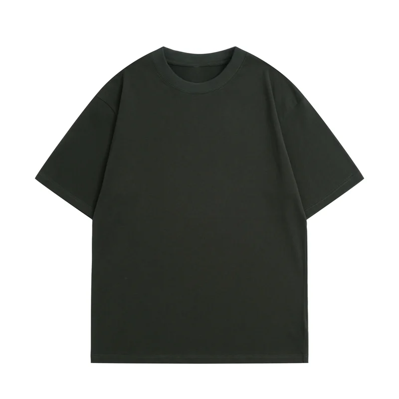 Oversized Round Neck T-shirt - 300gsm Fullycomb Cotton (RC10) - Image 2
